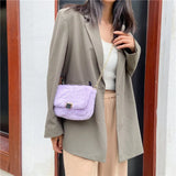 Plush Fur Crossbody Bag Soft Shoulder Purse Chain Satchel