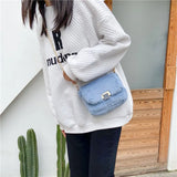 Plush Fur Crossbody Bag Soft Shoulder Purse Chain Satchel