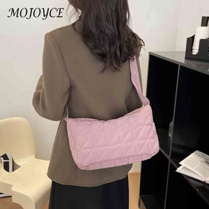 Cotton Padded Crossbody Handbag for Autumn And Winter