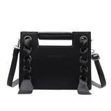 Women Drawstring Crossbody Bag High Capacity Square Bag
