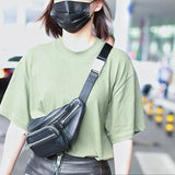 Women Faux Leather Waist Bag Cell Phone Belt Bag