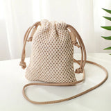 Women Straw Handbag Rattan Woven Beach Shoulder Bags