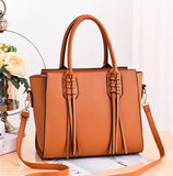 Women Handbag PU Leather Shoulder Bag Large Capacity Tote Bag