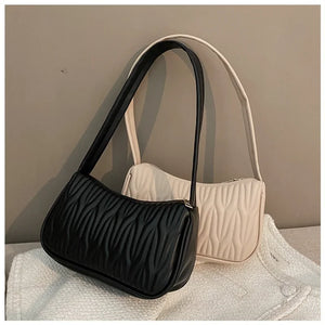Women PU Leather Shoulder Bag Casual Messenger Underarm Bag