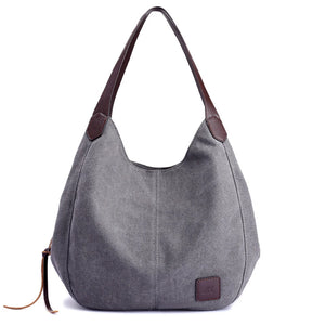 Vintage Canvas Women's Large Capacity Shoulder Bag