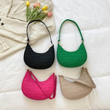 Green Chain Shoulder Bag Women Casual Mini Underarm Tote Pouch
