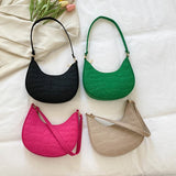 Green Chain Shoulder Pouch Women Mini Leather Tote Bag