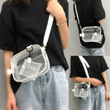 Women Handbag PVC Jelly Clear Tote Crossbody Shoulder Bags