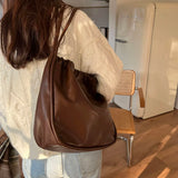 Women Handbags Large Capacity High Tote Solid Commuter Shoulder Bags