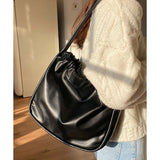 Women Handbags Large Capacity High Tote Solid Commuter Shoulder Bags