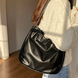 Women Handbags Large Capacity High Tote Solid Commuter Shoulder Bags