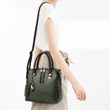 Women Tote Bag Fringed Shoulder Bags High Leather Messenger Bag Satchels