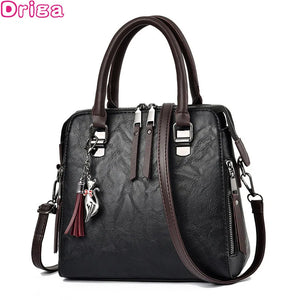 Women Tote Bag Fringed Shoulder Bags High Leather Messenger Bag Satchels