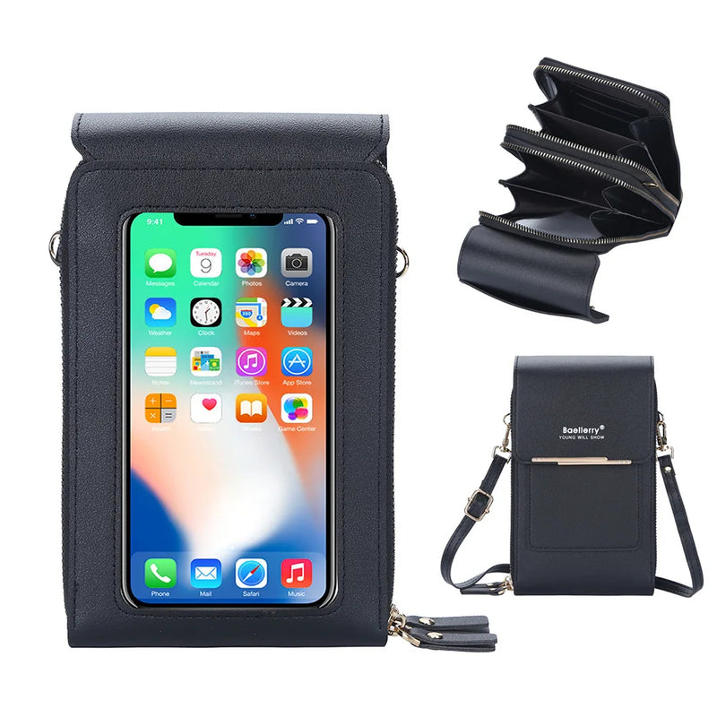 Multifunctional Large Capacity PU Leather Shoulder Bag