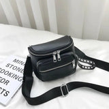 Retro Rivets PU Leather Crossbody Shoulder Bag Ladies Messenger Bags