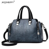 Vintage PU Leather Handbag Crossbody Shoulder Bag