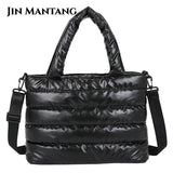 Padded Down Shoulder Bags for Women Large Capacity Tote Crossbody Bag