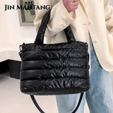 Padded Down Shoulder Bags for Women Large Capacity Tote Crossbody Bag