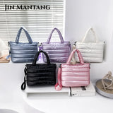 Padded Down Shoulder Bags for Women Large Capacity Tote Crossbody Bag