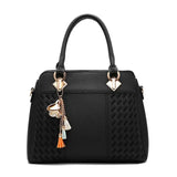 Women Tassel PU Leather Top-handle Crossbody Bag Shoulder Bag KL613