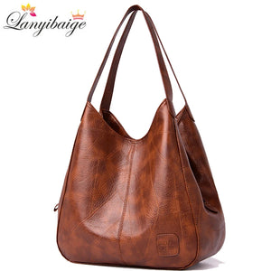 Women Handbags Three-layer Pocket Ladies Shoulder Bags Women Bag