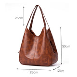 Women Handbags Three-layer Pocket Ladies Shoulder Bags Women Bag