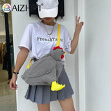 Hen Plush Shoulder Crossbody Messenger Bag Ladies Small Purse Handbags