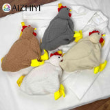 Hen Shape Plush Shoulder Crossbody Messenger Bag Fun Casual Ladies Cartoon