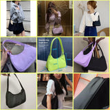 Nylon Hobo Underarm Bag Women Single Shoulder Clutch Purse Handbags