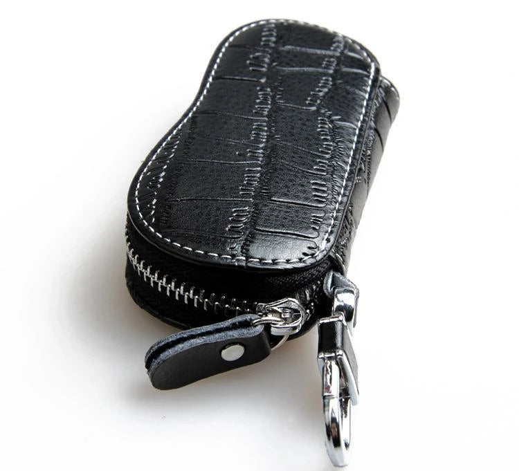 Women Key Wallets Leather Housekeeper Zipper Car Keys Holder Organizer Case