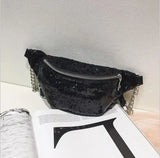 Mermaid Sequins Glitter Waist Bag Chest Pack Hip Purse in 4 Colors
