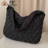 Women Handbag Quilted Crossbody Bag Large Capacity Casual for Autumn Winter