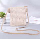 Women Straw Bag Rattan Tote Crossbody Handbag Boho Beach Summer