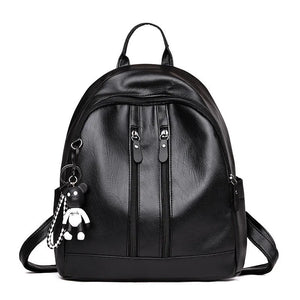 Women Lady School Leather Girls Backpack Travel Shoulder Bag