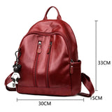 Women Lady School Leather Girls Backpack Travel Shoulder Bag