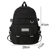 Women Laptop Book Bags Red Travel Waterproof School Bag Ladies Student Backpack