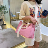 Large Capacity Canvas Shoulder Handbag for Women