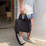 Large Capacity Canvas Shoulder Handbag for Women