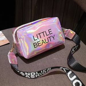 Women Laser Crossbody Bag PVC Jelly Small Tote Messenger