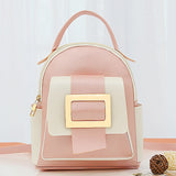 Mini Soft Leather Backpack for Women Multi-Function Small Shoulder Bag