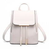 Women Leather Backpack Schoolbags For Teenager Girls Mochila Rugzak Sac A Dos