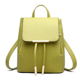 Women Leather Backpack Schoolbags For Teenager Girls Mochila Rugzak Sac A Dos