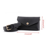 Women Leather Waist Fanny Pack Belt Bag Pouch Travel Hip Bum Shoulder Bags Purse
