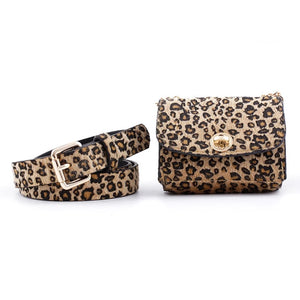 Women Leather Waist Fanny Pack Belt Bag Pouch Travel Hip Bum Shoulder Bags Purse