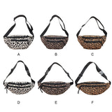Leopard Print Flannel Shoulder Bag Women Retro Handbag