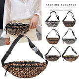 Leopard Print Flannel Shoulder Bag Women Retro Handbag