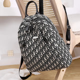 Women Letter Backpack Oxford Canvas Bag Casual Ladies Travel Small Bag