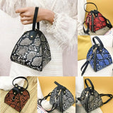 Leopard Print Women's Large Capacity Leather Shoulder Bag Messenger Bag