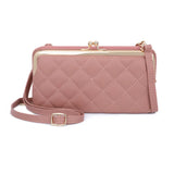 Women Leather Shoulder Bag Large Capacity Multifunction Phone Purse