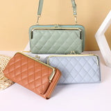 Women Leather Shoulder Bag Large Capacity Multifunction Phone Purse Messenger Wa